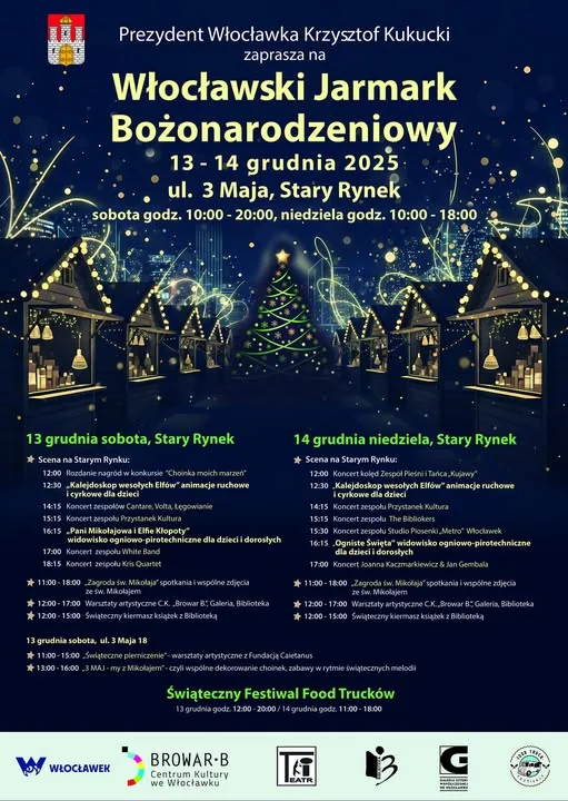 Obraz do artykułu: Włocławski jarmark Bożonarodzeniowy - koncerty i gorące smaki zimy