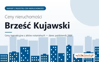 Ceny mieszkań w Brześciu Kujawskim — październik 2026
