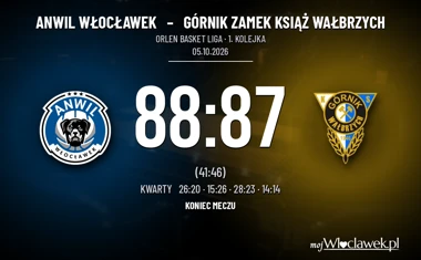 [KOSZYKÓWKA] Trójka Edwina uratowała Anwil – wygrana 88:87 z Górnikiem na otwarcie Orlen Basket Ligi