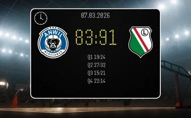 [KOSZYKÓWKA] Anwil Włocławek – Legia Warszawa w Orlen Basket Lidze – 83:91 dla Legii