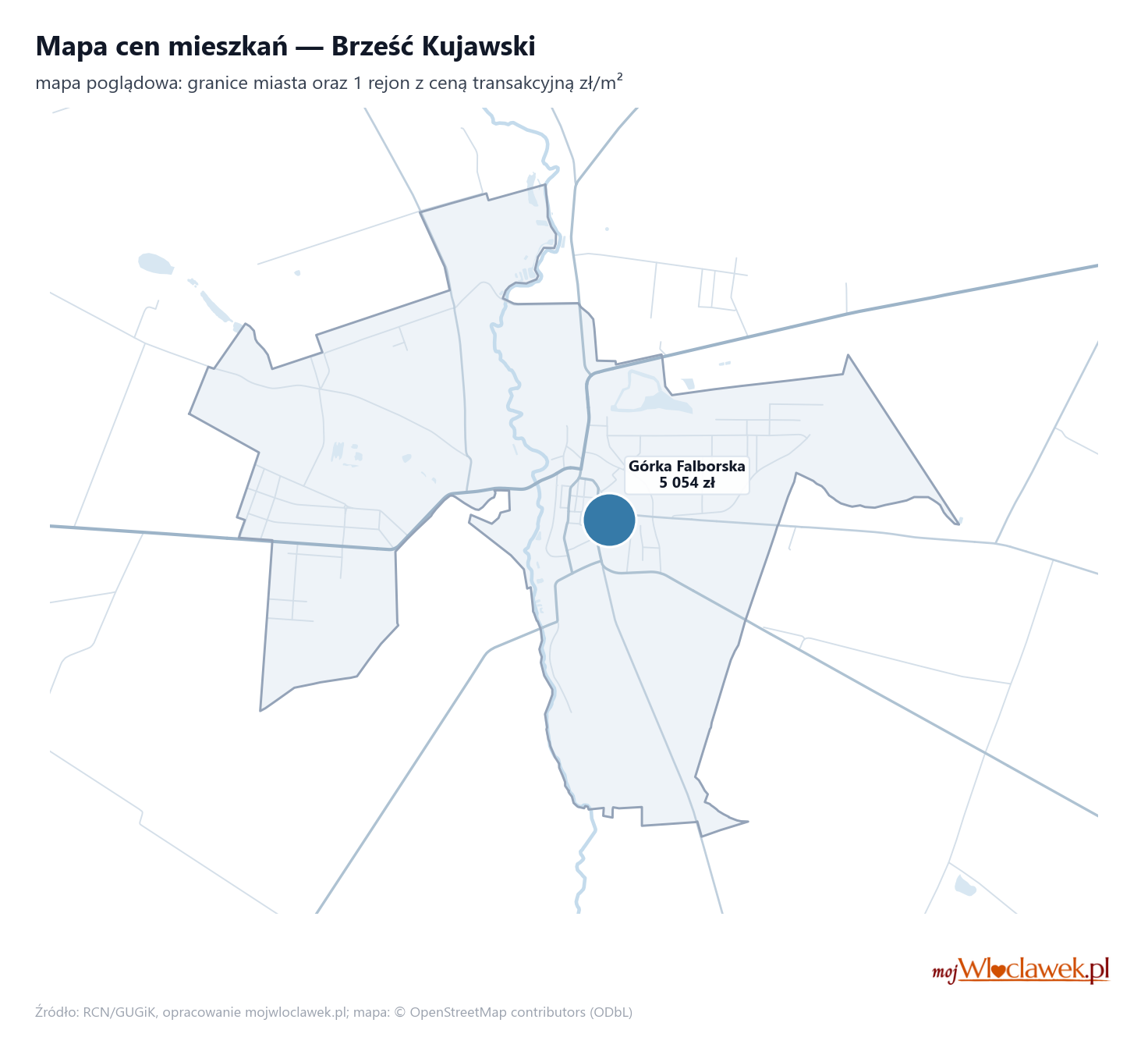 Mapa cen mieszkań - Brześć Kujawski