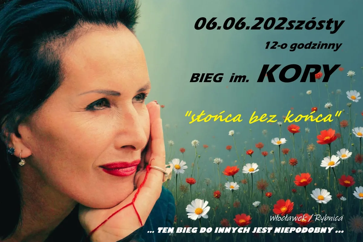 Grafika promocyjna wydarzenia Bieg im. Kory – Nieskończoność 2026 we Włocławku