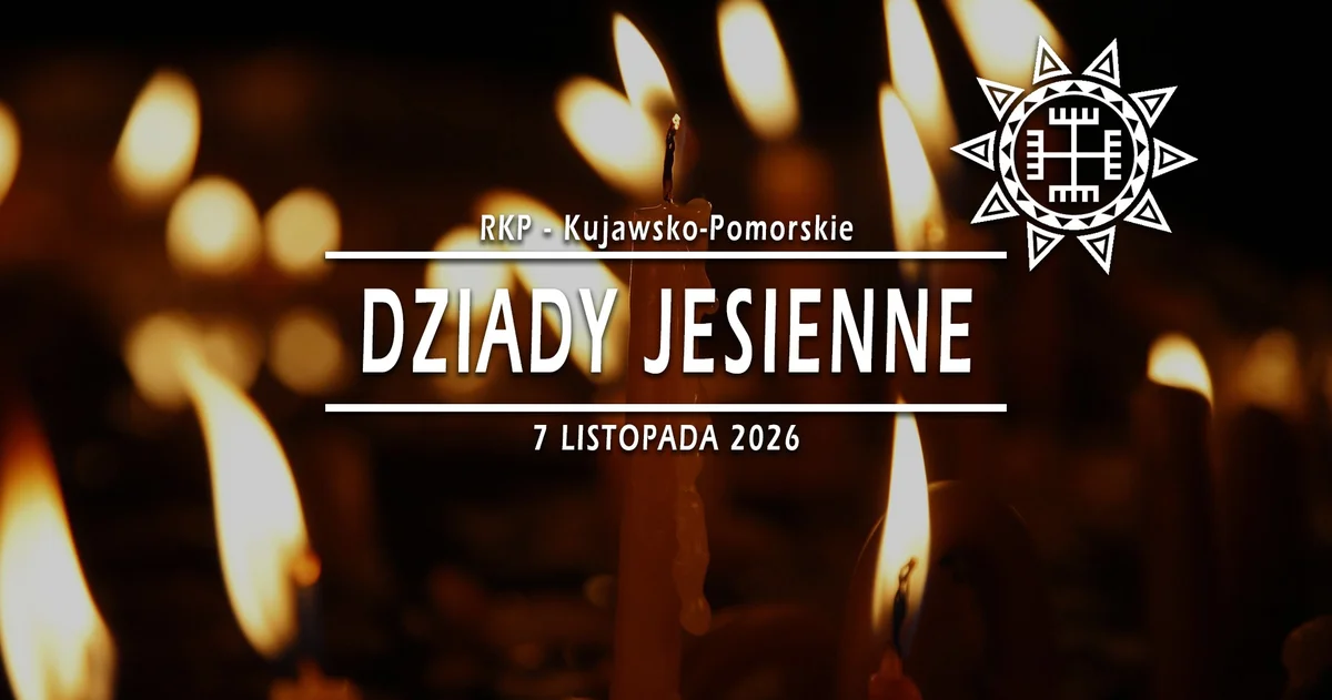 Grafika promocyjna wydarzenia Dziady Jesienne we Włocławku