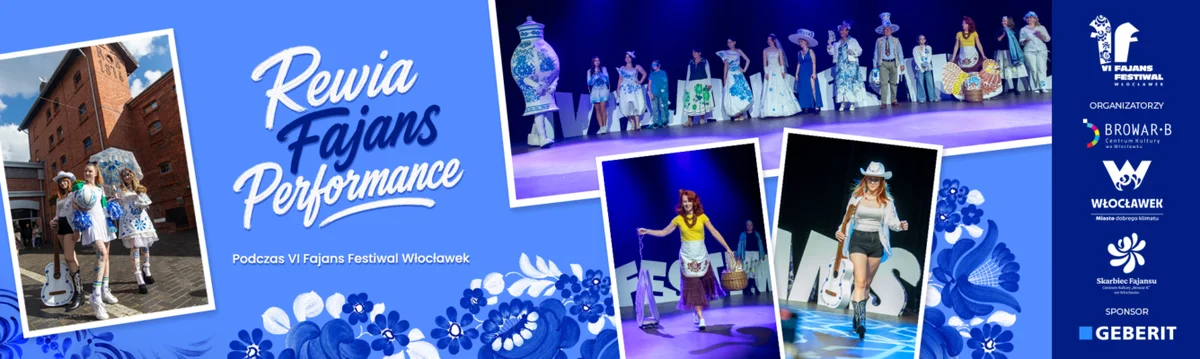 Grafika promocyjna wydarzenia REWIA–FAJANS–PERFORMANCE (edycja IV)