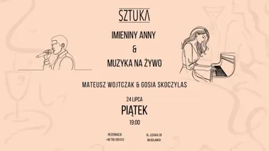 Grafika promocyjna wydarzenia IMIENINY ANNY - MUZYKA NA ŻYWO we Włocławku