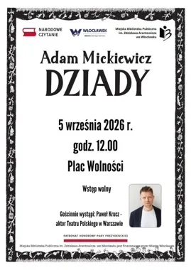 Grafika promocyjna wydarzenia Narodowe Czytanie