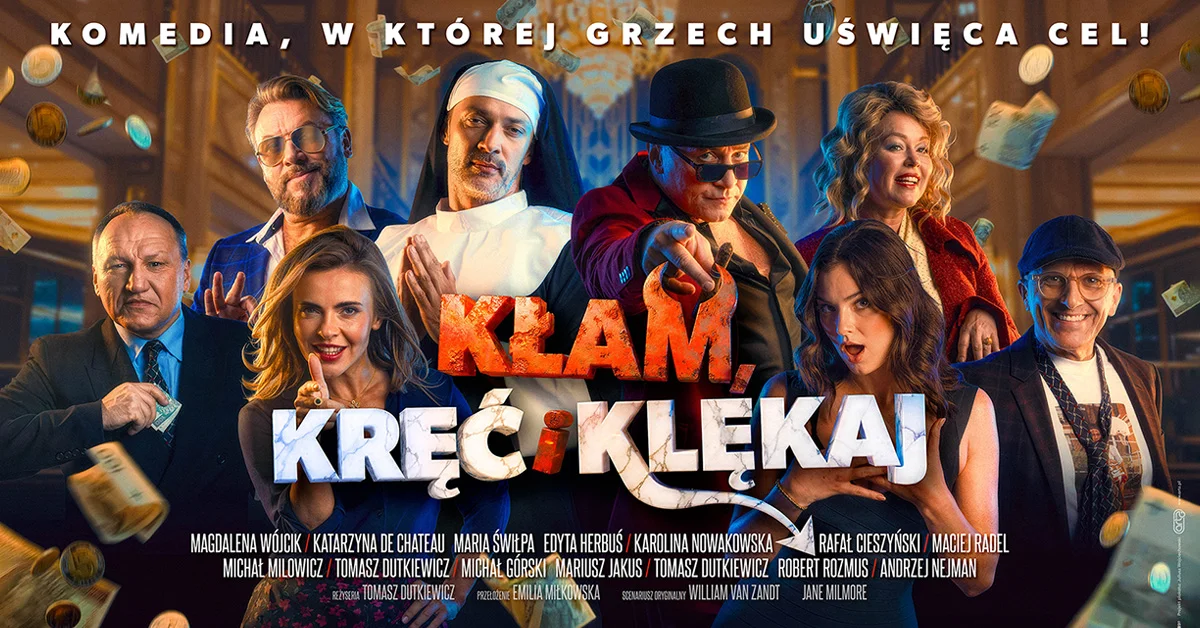 Grafika promocyjna wydarzenia Kłam, kręć i klękaj we Włocławku
