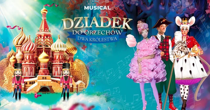 Grafika promocyjna wydarzenia Włocławek: Teatr Muzyczny Forte — „Dziadek do Orzechów - Dwa Królestwa”