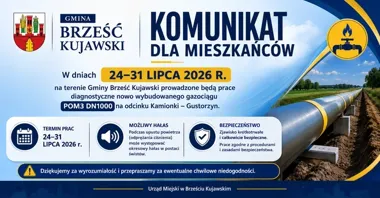 Świsty w gminie Brześć Kujawski. To zaplanowane prace przy gazociągu