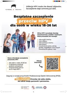 Bezpłatne szczepienie przeciw HPV dla osób do 26. roku życia. Liczy się listopad