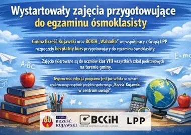 W Brześciu Kujawskim ruszyły bezpłatne zajęcia przygotowujące do egzaminu ósmoklasisty