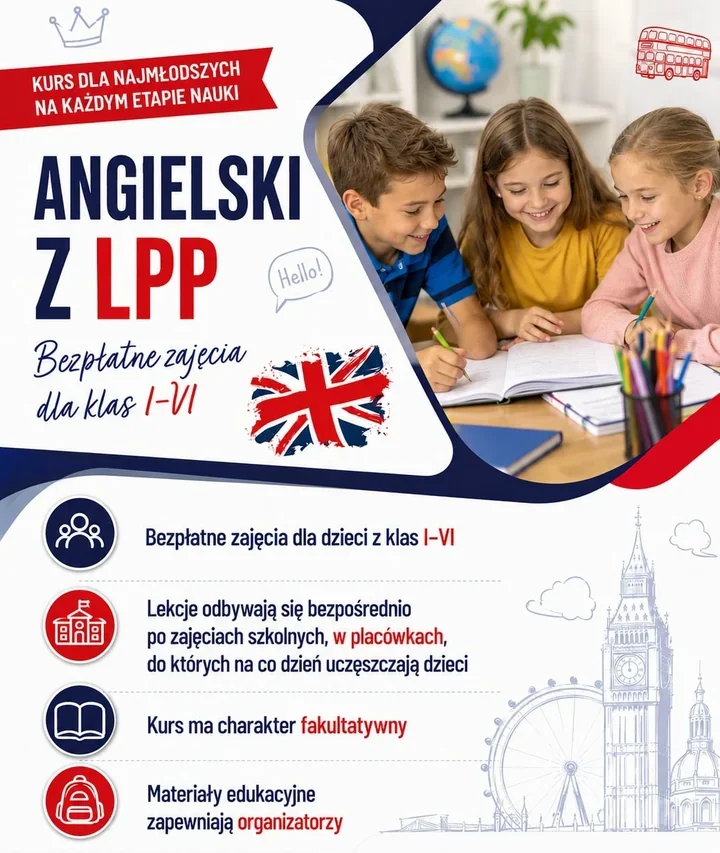 Bezpłatny angielski dla uczniów z gminy Brześć Kujawski. Zajęcia już trwają