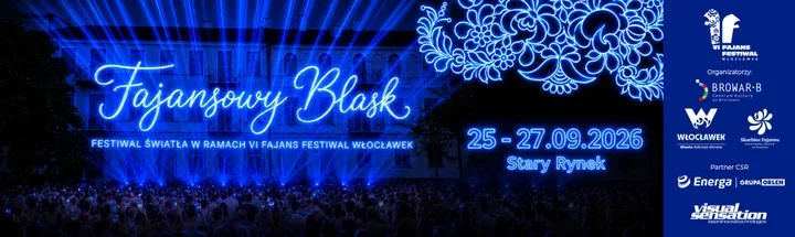 Stary Rynek rozbłyśnie kobaltem. Fajansowy Blask nadchodzi do Włocławka