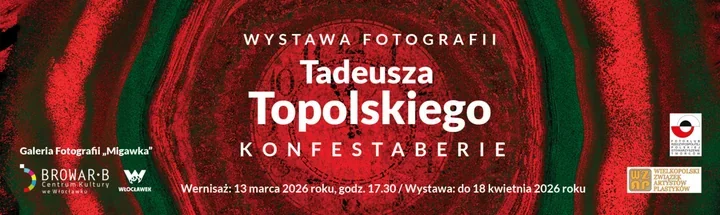 Konfestaberie - Tadeusz Topolski rozbija fotografię na barwne fragmenty w Browarze B.