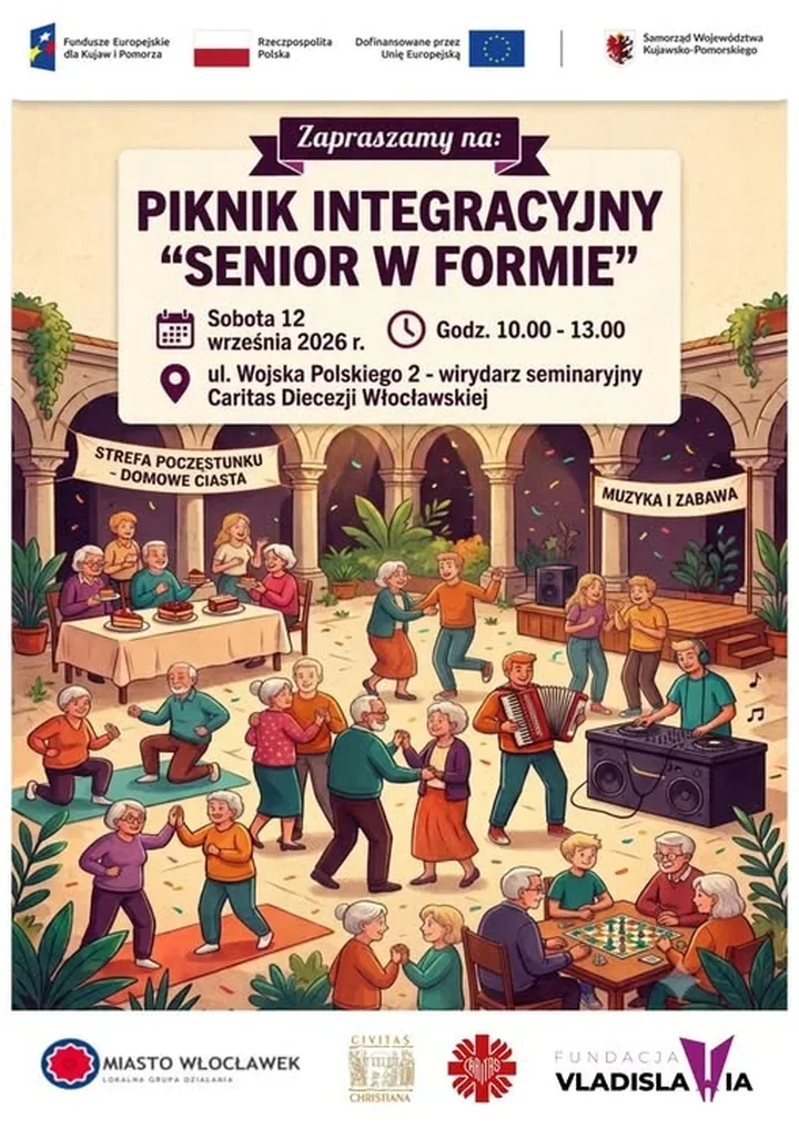 Seniorzy spotkają się na pikniku we Włocławku. Będą muzyka i warsztaty