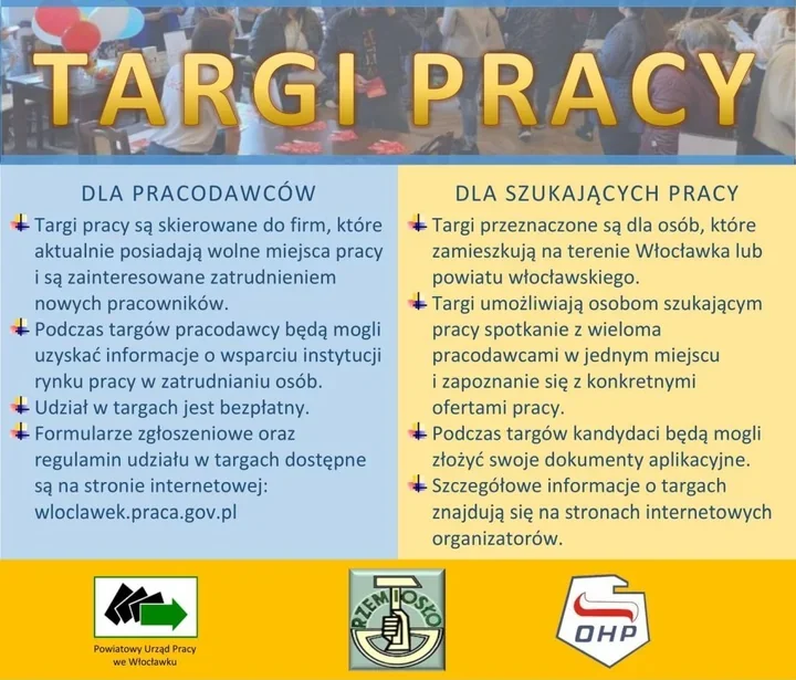 Targi Pracy we Włocławku mają połączyć firmy i osoby szukające zatrudnienia