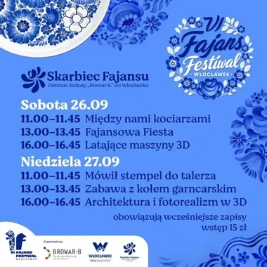 Sześć warsztatów i 15 zł za wejście. Fajansowy weekend we Włocławku