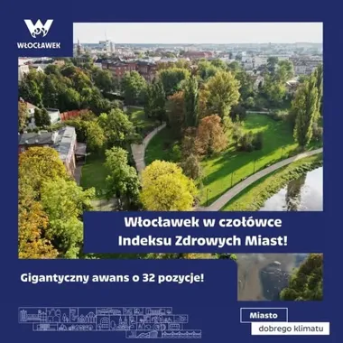 Włocławek awansował o 32 miejsca. Jest w czołówce zdrowych miast