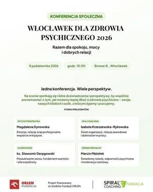 Cztery spojrzenia na zdrowie psychiczne. Konferencja we Włocławku