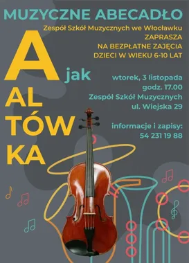 Altówka w roli głównej. Bezpłatne zajęcia dla dzieci we Włocławku