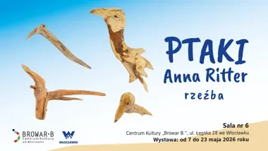 Drewniane ptaki z lasu trafiają do Browaru B. Wystawa przyciąga detalem