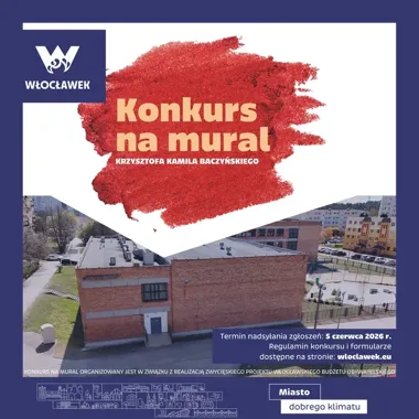Mural o Baczyńskim ma stanąć we Włocławku. Rusza otwarty konkurs