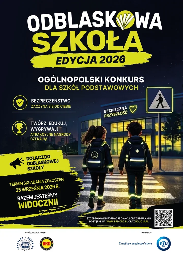 Odblaskowa szkoła wraca. Placówki z Włocławka mogą już się zgłaszać