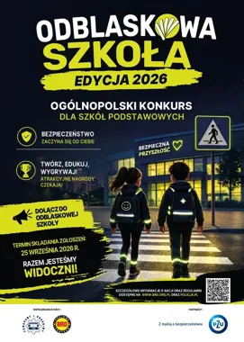 Odblaskowa szkoła wraca. Placówki z Włocławka mogą już się zgłaszać