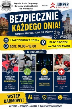 Dzieci i seniorzy w centrum uwagi. Policja we Włocławku zaprasza na spotkanie