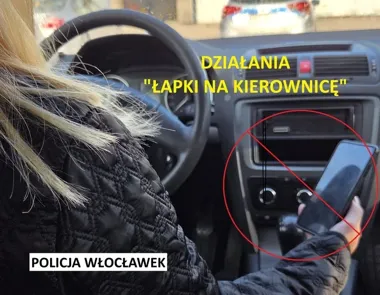 Sekundy nieuwagi na drodze - 35 kierowców we Włocławku złapanych na telefonie