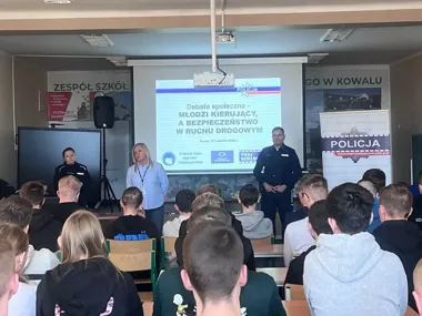 Młodzi kierowcy w Kowalu usłyszeli, co najczęściej prowadzi do wypadku