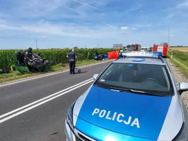 Śmiertelne zderzenie na W-270. 74-latka nie ustąpiła pierwszeństwa