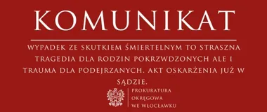 Akt oskarżenia po śmiertelnym zderzeniu auta z motocyklem