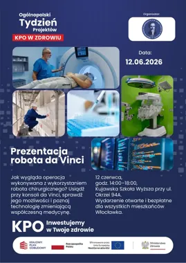 Robot da Vinci we Włocławku. Mieszkańcy zajrzą do sali przyszłości